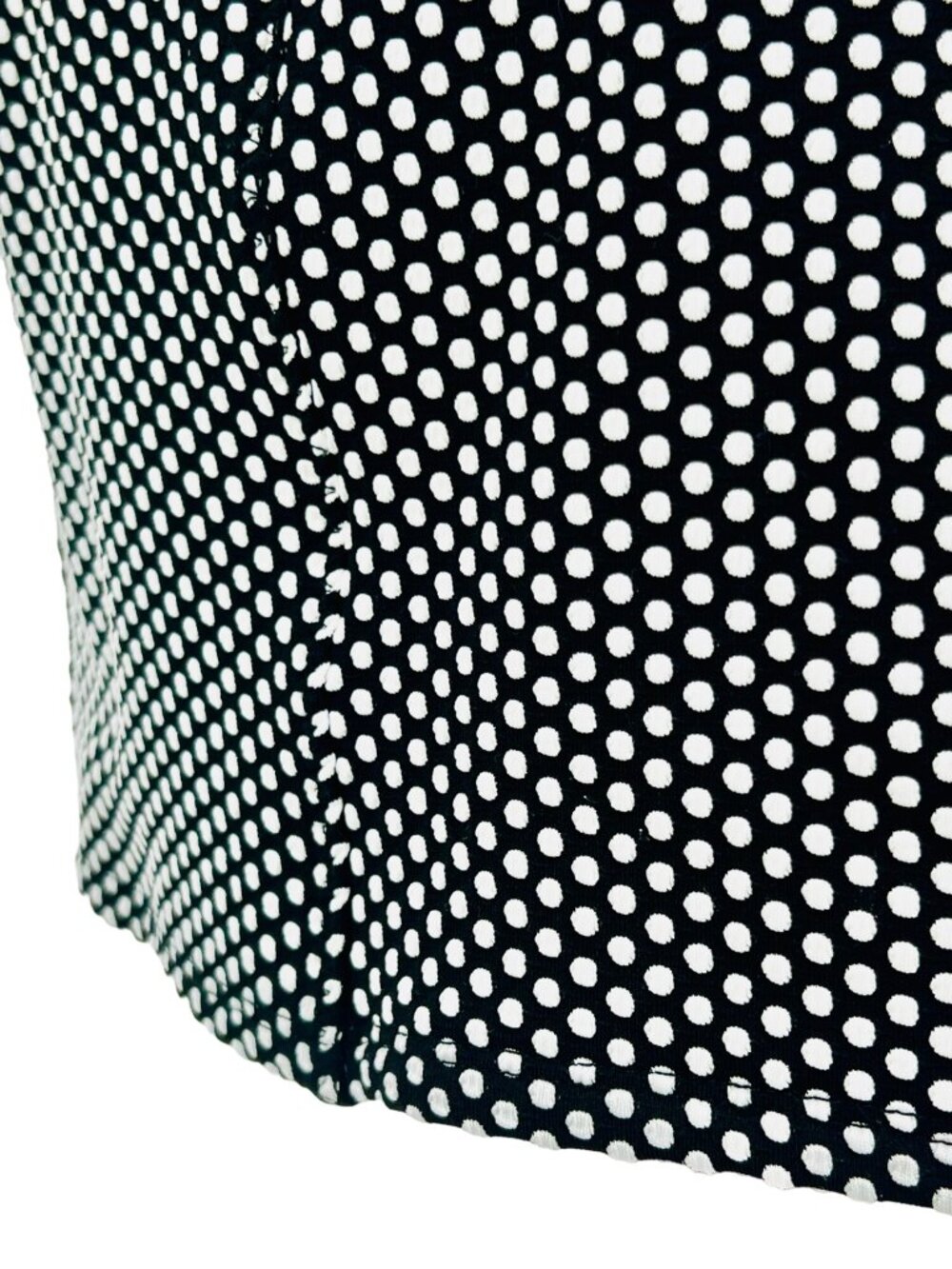 Free People Black White Polka Dot Bodycon Mini Dress L | Indie Sleaze Y2K Baddie - Picture 13 of 16